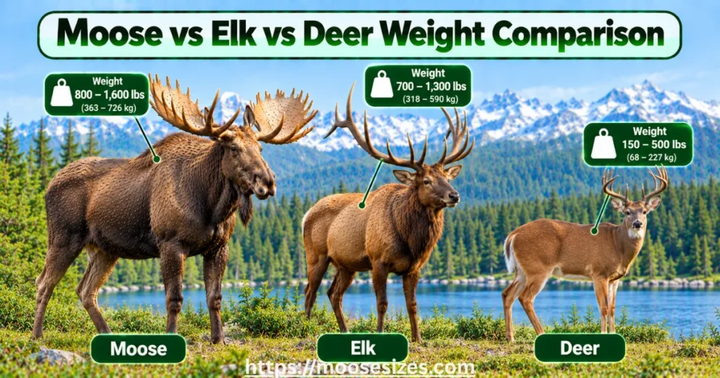 moose-vs-elk-vs-deer-weight-comaprison